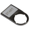 Tabliczka opisowa START 50x30mm czarna prostokątna M22S-ST-GB1 216495