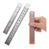 Linijka Metalowa Z Obustronną Skalą - Metalowa - 15cm - 6cali - 0,5mm