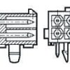 Wtyk PCB 4-pinowe raster: 4.14mm 2-rzędowe TE Connectivity Przewlekany 9.5A 600.0 V.
