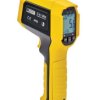 Termometr na podczerwień temp: +650 °C, +1202°F ±1,8°C, ±1,8%, z kalibracją ISO Pomiar ciała: Nie wsp. odległości: 12:1
