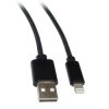 Kabel USB/Lightning 1m Czarny iPhone, USB2.0