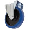 Sealey SCW3160FPEM Heavy-Duty Blue Elastic Rubber Fixed Castor Wheel Ø160mm