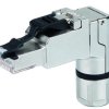 Telegärtner Wtyk STX ekranowany RJ45 Kat.6A kątowy 4x90 T568B na drut AWG24-22 linkę AWG27-22