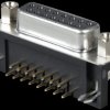 D-SUB socket, 15-pin, angled, RM 7.2