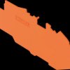 2216-7792 End and intermediate plate, 1-mm thick, orange