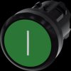 3SU1000-0AB40-0AC0 SIRIUS ACT pushbutton, Ø 22 mm, green 