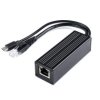 Waveshare Industrial Gigabit PoE Splitter, Metal Case protection, 5V 2.5A Type-C Out