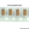 T491A226K010AT Tantalum 22uF 10V 10% SMD-A KEMET