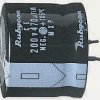 Kondensator 330μF 200V dc Zatrzaskowy Rubycon roztaw: 10mm 22 (Dia.) x 25mm