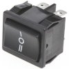 Przełącznik kołyskowy (Wł.)-wył.-(wł.) Nie 10 A DPDT Czarny TE Connectivity
