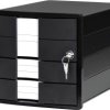 Szafka z szufladami HAN 1018-13 czarny DIN A4, DIN C4 Ilość szuflad: 3
