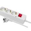 Przedłużacz Z Wyłącznikiem 3-Gniazda Z/U Schuko 16A 3M /H05vv-F 3X1,5/ Biały...