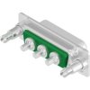 D-Sub socket, 3 pole, 3W3, equipped, straight, solder pin, 3003W3SXX69E60X