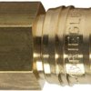Quick-release coupling, L 40.5 mm, 35 bar, brass, for plastics processing, food, pharmaceutical or electronics industry, 115632