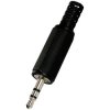 Monacor 340990 3.5 mm jack plug plastic black connectors