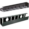 Organizator kabli sprzętowych montaż pod biurkowy 2x prowadnica 530x110x80mm czarny ROLINE