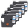 Taśma 5X D1 40916 Do Drukarki Dymo 9Mm 7M Niebieska Taśma Czarny Nadruk /5Szt./
