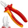 Szczypce boczne tnące uniwersalne 140mm chromowane izolowane VDE 1kV dla elektryka KNIPEX 70 06 140