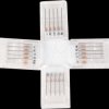 ELED900223 LED strip connector, X-shaped, 5-pin, for 10 mm RGB LED strips