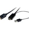 kabel HDMI, DisplayPort, USB