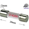 4A bezpiecznik ceramik; zwłoczny; 5x20mm