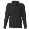 SAVONA BLACK POLO M/LUNGA