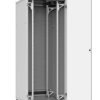 Szafa Rack 19” stojąca LC-50 42U, 600x800 RAL 7035, szklane drzwi