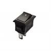 Przełącznik kołyskowy mini SMRS-101-1 czarny 5szt.