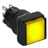 przycisk z podśw. żółty kwadr. O 16, kryty z sam. powr., 12 V, 1OC XB6ECW5J1P