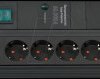 1256000678 Power strip, 8-way, overvoltage protection, switch, 3 m