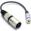 ADAPTER MIKROFON XLR MĘSKI GNIAZDO JACK 3.5 TRRS PRZEJŚCIÓWKA XLR AUX 3,5