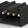 Pin header, 4 pole, pitch 3.96 mm, straight, black, 2-647127-4