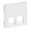 VALENA LIFE Plakietka gniazda 2 x rj 45 biała 755420 LEGRAND