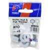 ForgeFix FPKNNW10 Nyloc Nut & Washer M10 ForgePack 8