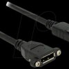 85114 DPort 1.2 male > DPort fem. panel-mount 1 m