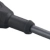 Sensor actuator cable, 1/2" cable socket, angled, C to open end, 3 pole, 2 m, PUR, black, E12282