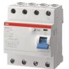 RCCB, Typ A, 4-biegunowy, 40A, ABB A, F200 230/400V ac