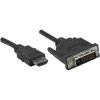 Manhattan 322782 HDMI to DVI-D Adapter Cable Black 1.00 m