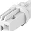 Plug, 2 pole, crimp connection, straight, 293388-5