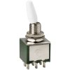 TruComponents 751501 Toggle switch Panel Mount On/On DPDT Solder Terminal