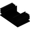 Extruded heatsink, (L x W x H) 37.5 x 65 x 20 mm, 3.5 to 2 K/W, black anodized, SK 48 37,5 SA