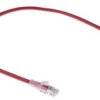 Kabel Kat. 5E U/Utp Czerwony 500Mm