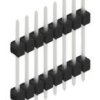 Pin header, 8 pole, pitch 2.54 mm, straight, black, 10056609