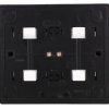Simon 54 Gniazdo poczwórne Schuko natynkowe z przesłonami torów prąd. wer. skand. 16A 250V szybkozłącza, czarny mat EGSZ4SNZ/49