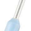 Końcówka kablowa zaciskana 0.25mm² długość 6mm Jasnoniebieski średnica 0.8mm Izolowane RS PRO