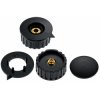 Gałka na potencjometr Fi42x21mm Czarna/Szara na oś 6mm