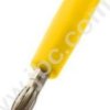 1010-GE Wtyk izolowany 4mm, lamelkowy, przyłącze lutowane, 32A, żółty, ELECTRO-PJP, 1010GE, 1010-I-J