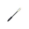 WAGO 891-8993/105-201 Mains Cable 2+PE Pins Black Open Ends 1 piece
