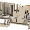 Terminal block, push-in connection, 4.0 mm², 4 pole, 32 A, 8 kV, dark beige, 2676020000