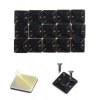 10 Sztuk SAMOPRZYLEPNY UCHWYT 20x20mm DO PRZEWODÓW KABLI Czarne